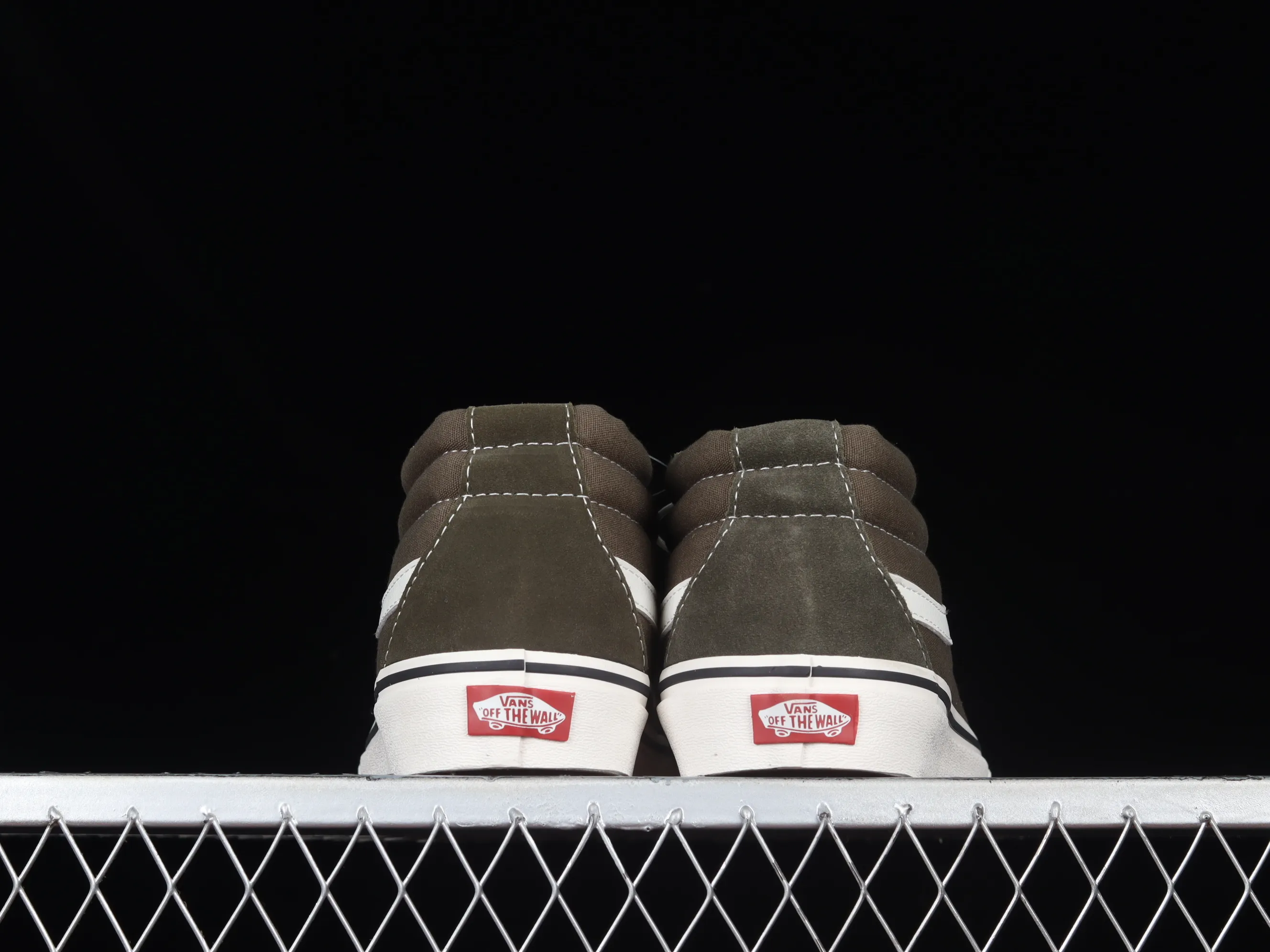 All categories Vans Vans series Vans Mid Vans China Vans Sk-8 Mid Reissue military green suede mid-top casual skateboard shoes VN0A4UWIB3G